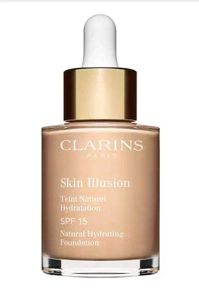 Clarins Skin Illusion SPF 15 - Nemlendirici Doğal Fondöten 105 Nude 30 ml ürün görseli 1