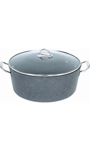 FMS Granit Endüstriyel Derin Tencere 34CM Gri - G1009GRI ürün görseli 1