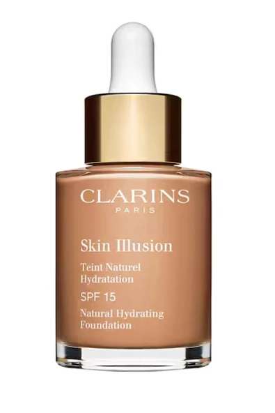 Clarins Skin Illusion SPF 15 - Nemlendirici Doğal Fondöten 112 Amber 30 ml ürün görseli 1