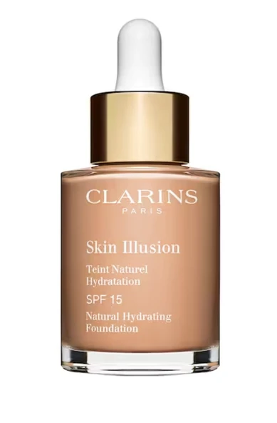 Clarins Skin Illusion SPF 15 - Nemlendirici Doğal Fondöten 109 Wheat 30 ml ürün görseli 1