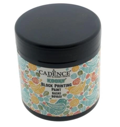 Cadence Kooky Linol Baskı Boyası 250ml 5002 Siyah ürün görseli 1