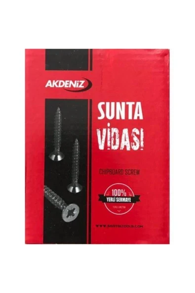 3,5x40 Sunta Vidası Ağaç Vidası 1 Paket (500 Adet) ürün görseli 1