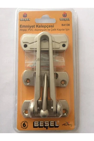 Çelik Kapı Emniyet Kelepçesi Saten Renk - Sağ - Kapı Bağlantı Elemanı ürün görseli 1