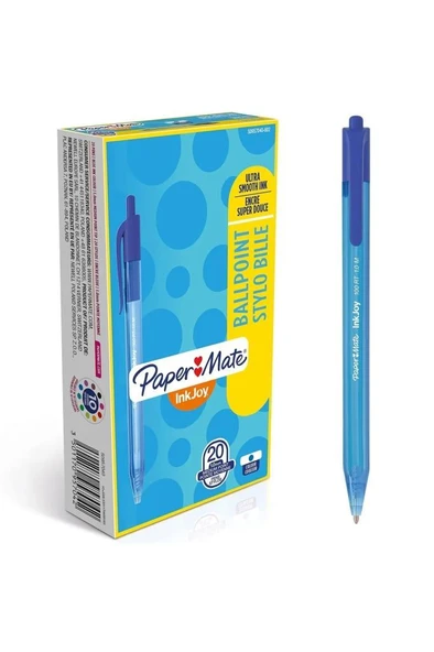 PAPERMATE TUKENMEZ INKJOY 100RT MAVI 1.0MM 20LI ürün görseli 1