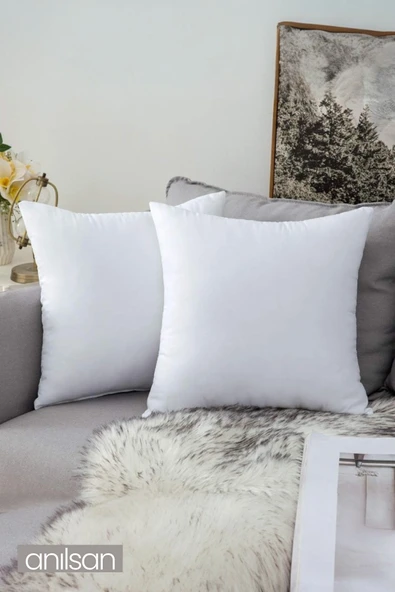 2 Adet Kırlent Iç Yastık Ekstra Dolgun 350GR Koltuk Yastığı Balkon Bahçe Aksesuar Yastığı  45x45 ürün görseli 1