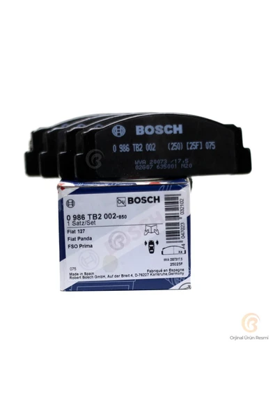 Bosch 0986tb2002 Tofaş Doğan Kartal Şahin Ön Fren Balatası ürün görseli 1