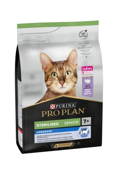 Pro Plan +7 Sterilised Hindili Ve Tavuklu Kedi Maması - 3 Kg ürün görseli 1