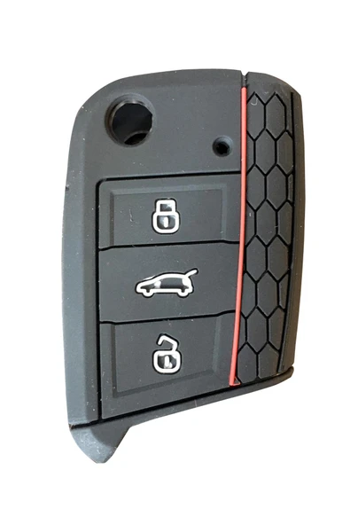 VW Golf 7 Leon Silikon Araba Araç Oto Anahtar Kumanda Kılıfı Kabı ürün görseli 1