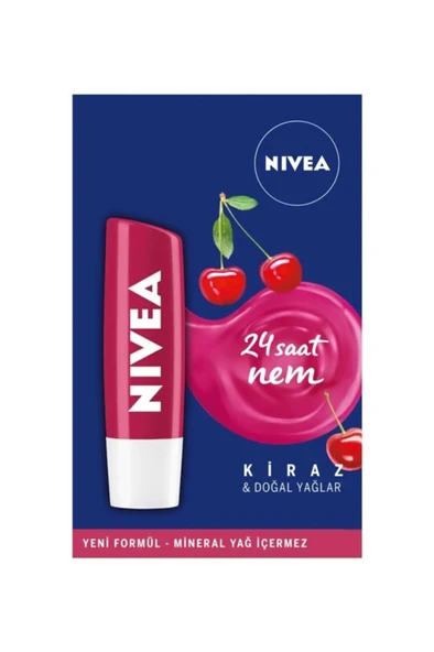 NIVEA Kiraz Dudak Bakım Kremi 4,8 gr ürün görseli 1