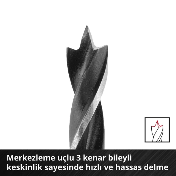 Einhell S-CASE Bits Hss 10 Parçalı Ahşap Matkap Ucu Seti 108733 - Resim 4