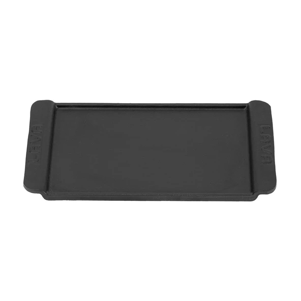Lava Döküm Dikdörtgen Servis Tabağı. Siyah Renk. Ölçü 13x25cm. ürün görseli 1