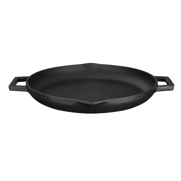 Lava Döküm Yuvarlak Kızartma Tavası Döküm Demir Yekpare Çift Kulplu Çap(Ø)26cm. ürün görseli 1