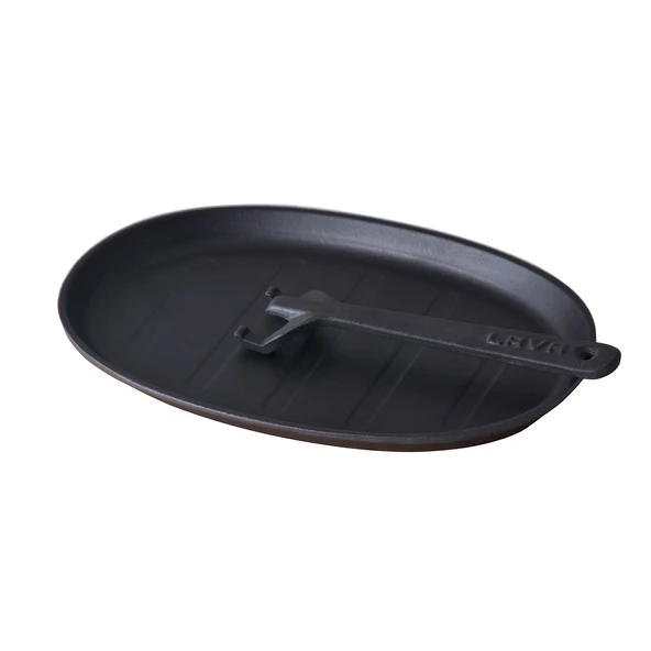 Lava Döküm Oval Fajita Tabağı Ölçü 18x28cm. (Harici tava tutucu dahil değildir.) ürün görseli 1