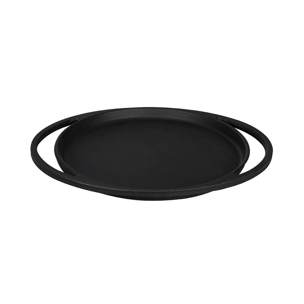 Lava Döküm Yuvarlak Pizza Krep Pankek Tavası Döküm Demir Yekpare Çift Kulplu Çap(Ø)20cm. ürün görseli 1