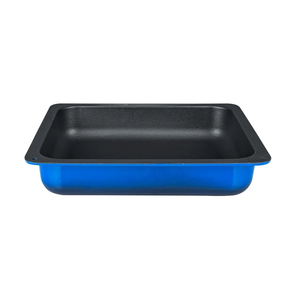 Lava Döküm Dikdörtgen 2/3 Gastronomi Küvet Ölçü 35x32cm.  Mavi ürün görseli 1