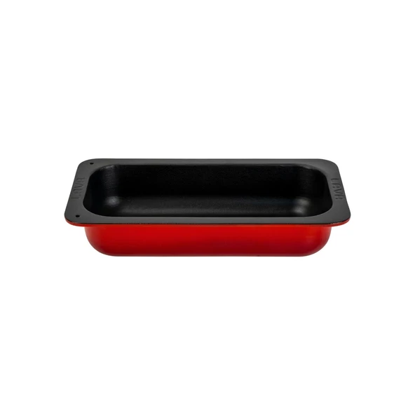 Lava Döküm Dikdörtgen 1/3 Gastronomi Küvet Ölçü 32x17cm.  Kırmızı ürün görseli 1