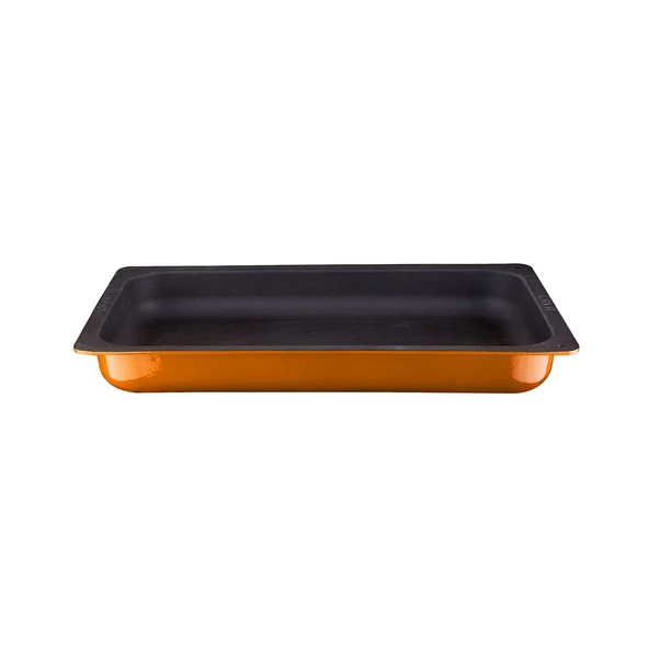Lava Döküm Dikdörtgen 1/1 Gastronomi Küvet Ölçü 32x53cm.  Turuncu ürün görseli 1