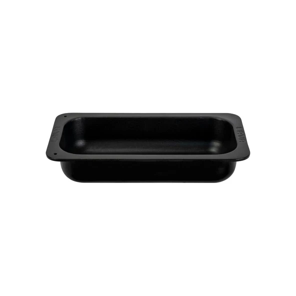 Lava Döküm Dikdörtgen 1/3 Gastronomi Küvet Ölçü 32x17cm.  Siyah ürün görseli 1