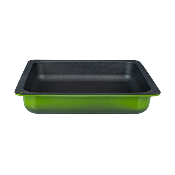 Lava Döküm Dikdörtgen 2/3 Gastronomi Küvet Ölçü 35x32cm.  Yeşil ürün görseli 1