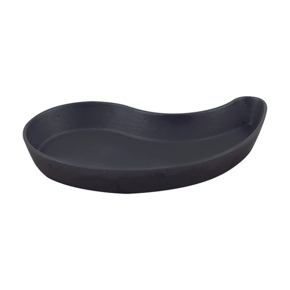 Lava Döküm Damla Formlu Yingyang Fajita Tabağı Ölçü 10x20cm. ürün görseli 1