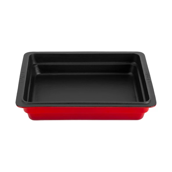 Lava Döküm Dikdörtgen 1/2 Gastronomi Küvet Ölçü 26x33cm.  Kırmızı ürün görseli 1
