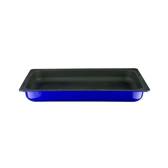 Lava Döküm Dikdörtgen 1/1 Gastronomi Küvet Ölçü 32x53cm.  Mavi ürün görseli 1
