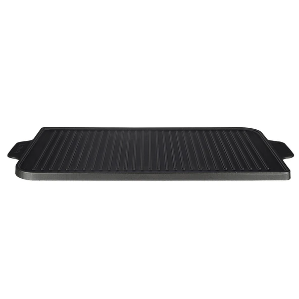 Lava Döküm Dikdörtgen Izgara Çift Yön Hot Plate Döküm Demir Yekpare Çift Kulplu Ölçü 26x47cm. ürün görseli 1