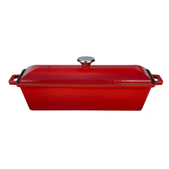 Lava Döküm Ekmek Tenceresi / Terrine Serisi. Ölçü 11x29cm.  Kırmızı ürün görseli 1