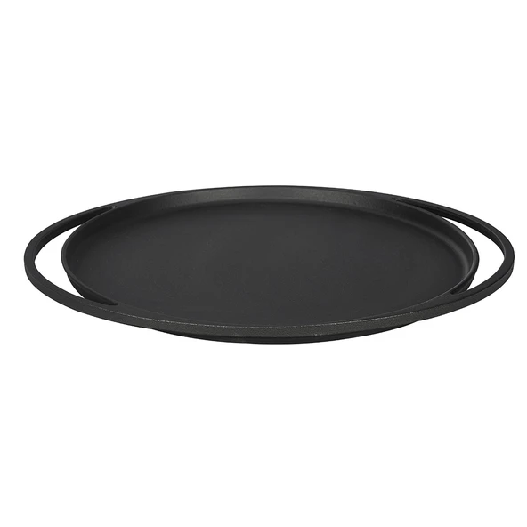 Lava Döküm Yuvarlak Pizza Krep Pankek Tavası Döküm Demir Yekpare Çift Kulplu Çap(Ø)28cm. ürün görseli 1