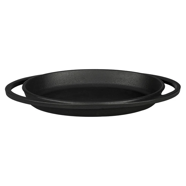 Lava Döküm Oval Sahan Döküm Demir Yekpare Çift Kulplu Ölçü 21x14cm. ürün görseli 1