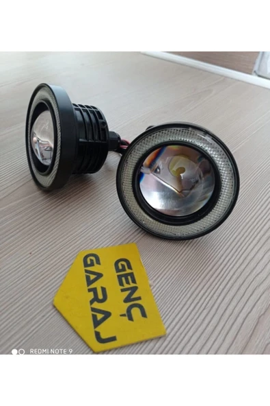 GENÇ GARAJ Beyaz Angel Sis Farı 76 Mm Üniversal Mercekli Sis Sağ-sol ürün görseli 1
