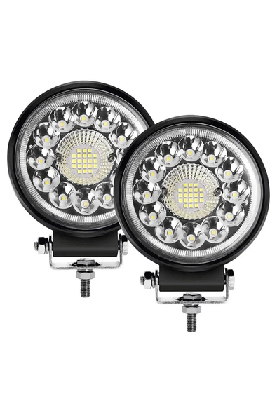 ASTRALED Off Road 4 inç 33 LED Çalışma Lambası Kamyon Yuvarlak Off Road Sis Farı Çalışma Lambası 2 Adet ürün görseli 1
