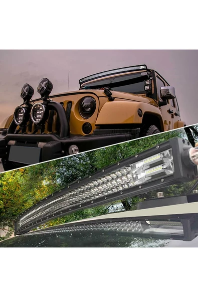 ASTRALED Off Road Led Bar 80 Cm Beyaz / Sarı Renkli 5 Modlu Düz ürün görseli 1
