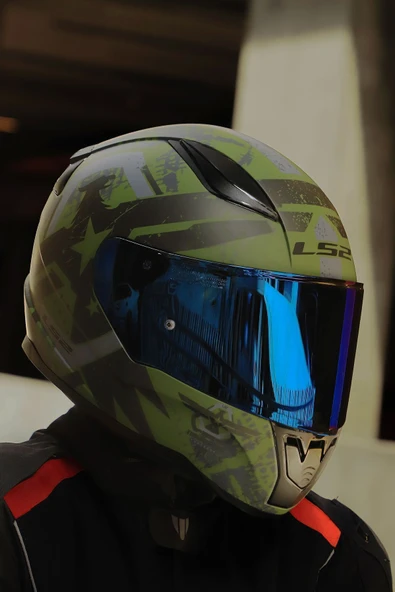 LS2 RAPID 2 THUNDER BIRDS MAT YEŞİL-SİYAH-GRİ KASK ürün görseli 1