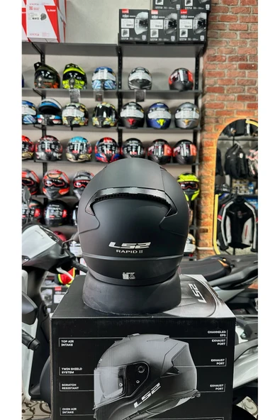 LS2 RAPID 2 SPOX MAVİ-GRİ KASK - Resim 4