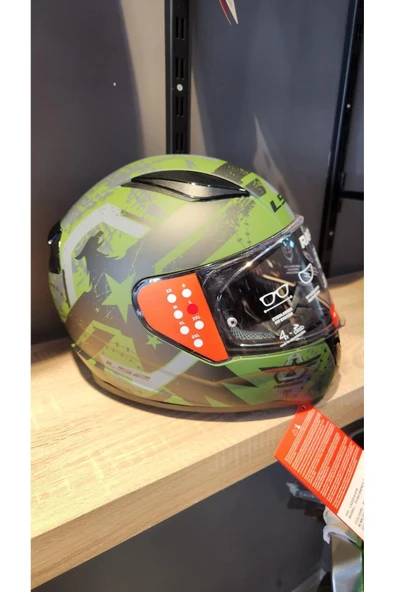 LS2 Rapid 2 Thunder Birds Military Kapalı Kask - Resim 2