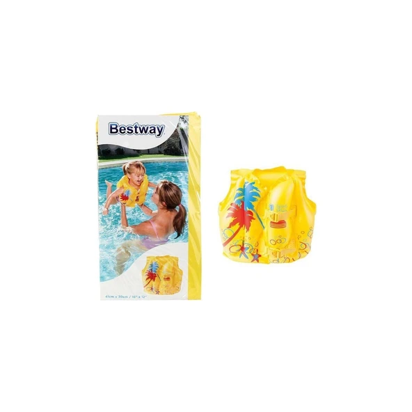 BESTWAY CAN YELEĞİ 41x30cm SARI (32069) ürün görseli 1