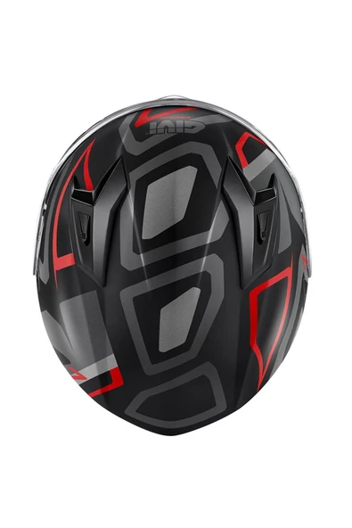 Givi 50.7 PROTON MAT TITANIUM-KIRMIZI KASK - Resim 4