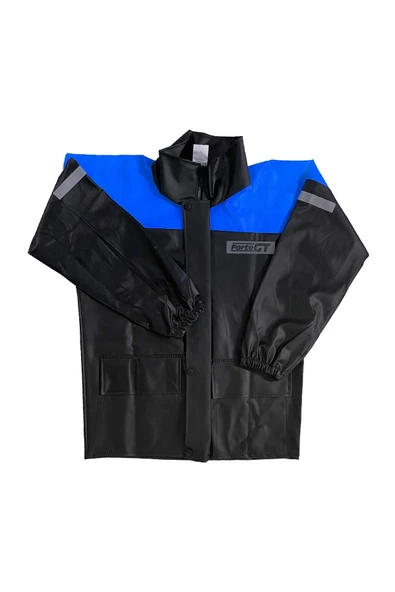 Tex Forte Gt 1134 Motosiklet Pvc Yağmurluk Cepli Alt Üst Takım 2xl Beden Mavi ürün görseli 1