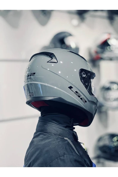 LS2 Rapid 2 Nardo Gri Kask - Resim 2