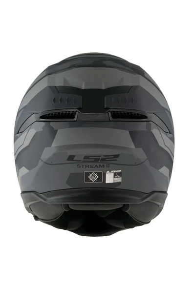 LS2 Stream 2 Shadow Kapalı Kask Mat Tıtanıum-gri - Resim 5