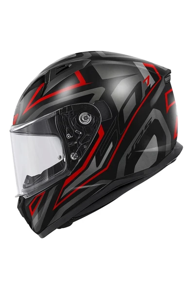 Givi 50.7 PROTON MAT TITANIUM-KIRMIZI KASK ürün görseli 1