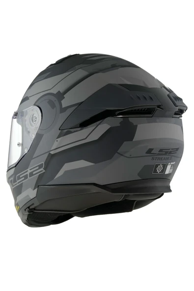 LS2 Stream 2 Shadow Kapalı Kask Mat Tıtanıum-gri - Resim 4
