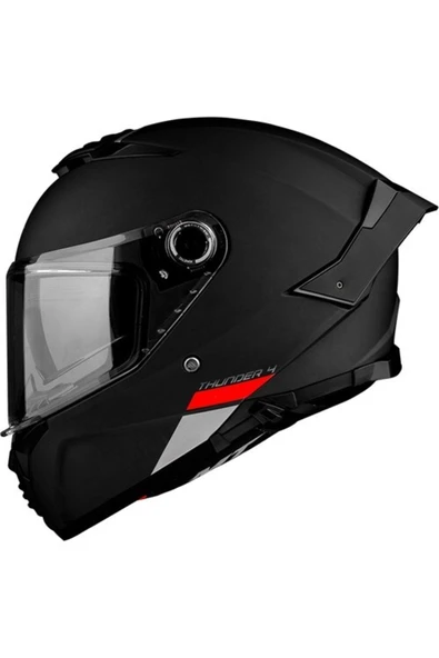 Mt Helmets mt Thunder 4 Sv FF118SV Solid A1 Mat Siyah Full Face Motosiklet Kaskı ürün görseli 1