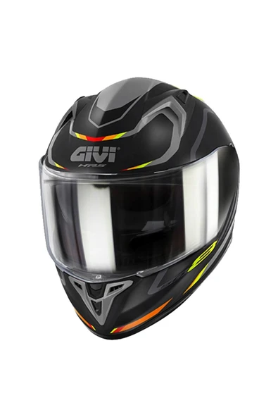 LS2 GIVI 50.8 MACH1 MAT SİYAH-GRİ-KIRMIZI KASK ürün görseli 1