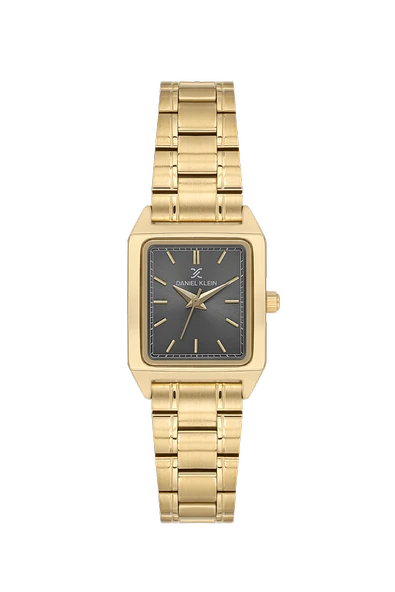 DANIEL KLEIN DKF.2315A GOLD KASA FÜME KADRANLI KÖŞELİ KADIN KOL SAATİ ürün görseli 1