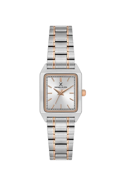 DANIEL KLEIN DKF.2315A GÜMÜŞ ROSE BİCOLOR KÖŞELİ KADIN KOL SAATİ ürün görseli 1