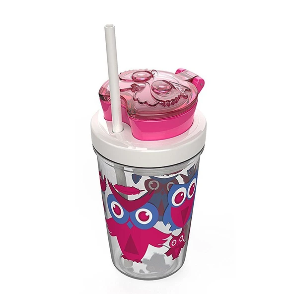 Contigo Snack Atıştırmalık Tritan Bardak 350ML - Pembe ürün görseli 1