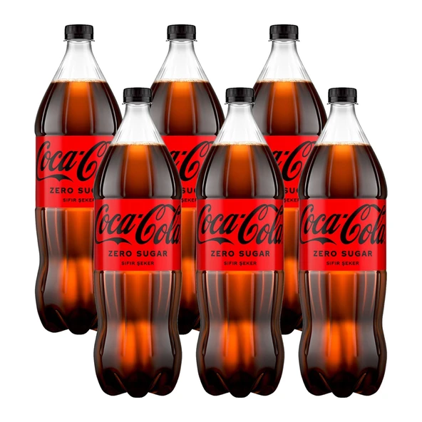 Coca-Cola Zero Şekersiz 1500 ml x 6 Adet ürün görseli 1