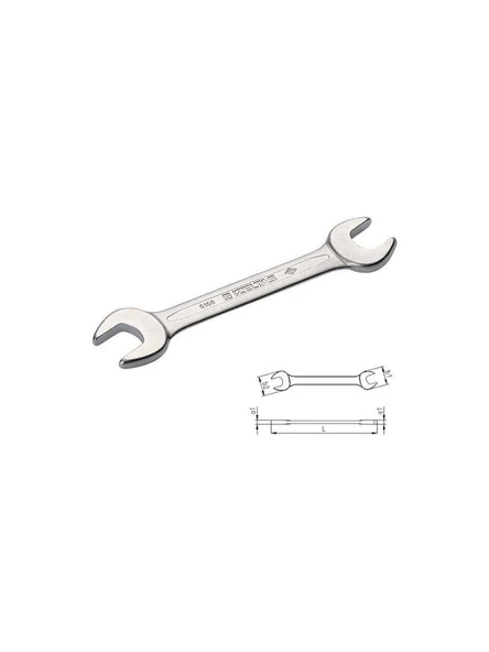 İzeltaş 0100 İki Ağız Kısa Boy 12x14 mm Anahtar ürün görseli 1